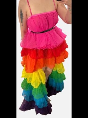 Club Exx Just Dance High-Low Maxi Dress